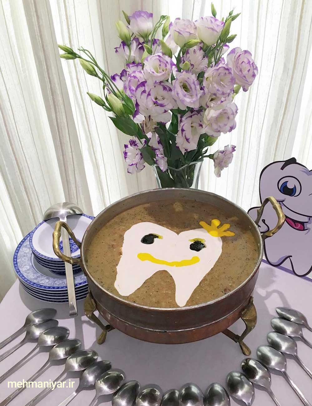 طرز پخت آش دندونی 