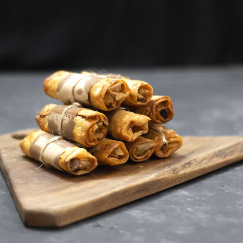 اسپرینگ رول گوشت و قارچ