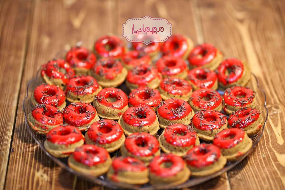 دونات سیب  رنگی