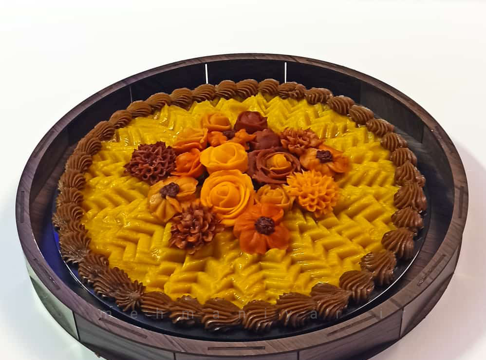 سینی حلوای تزیین شده 