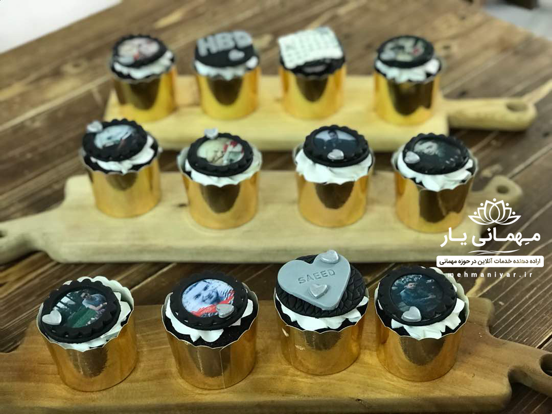 کاپ کیک عاشقانه چاپی