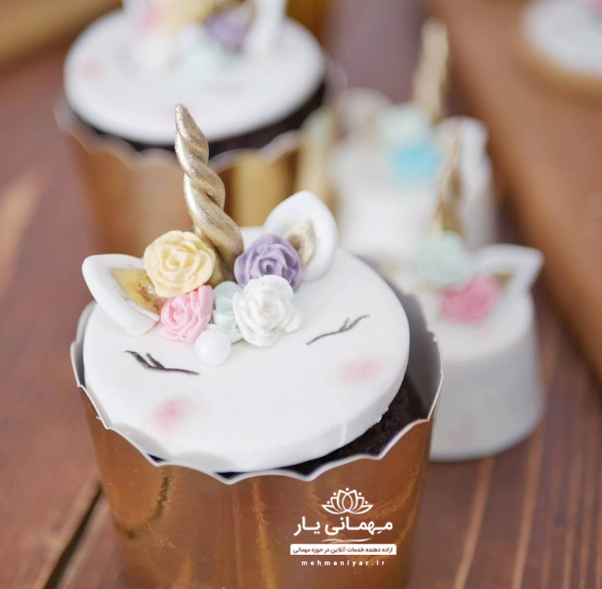کاپ کیک اسب تک شاخ یونیکورن